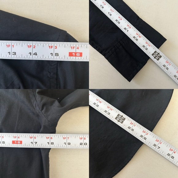 GAP Women’s Perfect Shirt Long Sleeve Cotton Button Down True Black Size XS NWT - Picture 12 of 13
